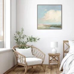 30" X 30" Colorful Horizon II Blue By Julia Purinton Framed Canvas Wall Art Print - Amanti Art -Amanti Art GUEST 3c384e3c 2da0 4998 a48c 642fed242f68