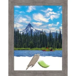 Amanti Art Pinstripe Plank Grey Narrow Picture Frame -Amanti Art GUEST 3c48f456 ffab 4b75 81d3 8697d5b9801d