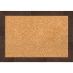 Amanti Art Wildwood Brown Narrow Framed Corkboard, Natural Cork -Amanti Art GUEST 3cf509fd 43c3 40a7 b610 c3e424f84572