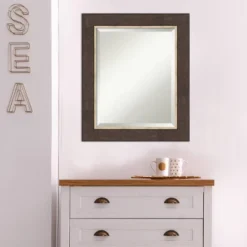 21" X 25" Beveled Lined Bronze Wall Mirror - Amanti Art -Amanti Art GUEST 3dca6b29 753d 47c7 82c9 88210630a1db