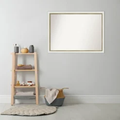 41" X 30" Non-Beveled Eva Narrow Bathroom Wall Mirror White - Amanti Art: Polystyrene Frame, Includes Mounting Hardware 16 41" X 30" Non-Beveled Eva Narrow Bathroom Wall Mirror White - Amanti Art: Polystyrene Frame, Includes Mounting Hardware -Amanti Art GUEST 3e48e97f 969c 4875 b2ac f3f77ccc0d4a