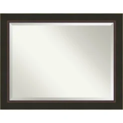Amanti Art Milano Bronze Beveled Wood Bathroom Wall Mirror -Amanti Art GUEST 3e6539bd cbcc 4013 9063 087476126c98