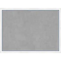 30"x22" Morgan Framed Magnetic Board White/Blue - Amanti Art: Metal, Wall Mount, No Choking Hazard -Amanti Art GUEST 3eac105f f90d 47e7 a000 1d469d8936ad