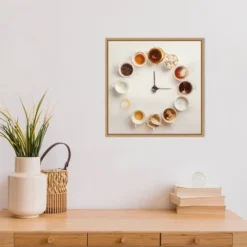 16" X 16" It's Always Coffee Time By Dina Belenko Framed Canvas Wall Art - Amanti Art -Amanti Art GUEST 3ef7913f e065 4d2e a839 44c2bcf47461