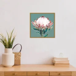 16" X 16" Blooming King Protea By Isabelle Z Framed Canvas Wall Art - Amanti Art -Amanti Art GUEST 3f2f2b6c 4294 45b0 af40 65b08566a4f6