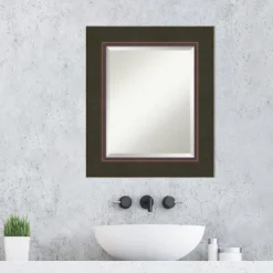 Amanti Art Milano Bronze Beveled Wood Bathroom Wall Mirror -Amanti Art GUEST 3f51b04d 2274 48ad 84c7 372b4ac57e0f