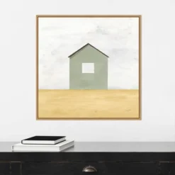 22" X 22" Rural Barn Simplicity II By Courtney Prahl Framed Canvas Wall Art Light Brown - Amanti Art -Amanti Art GUEST 3fcec22a 0c70 47d1 bfb7 662ab9fd135c