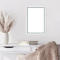 Amanti Art Morgan White Blue Framed Dry Erase Magnetic Board -Amanti Art GUEST 40067d5c 215e 4fdc 8b17 0e46f7876d05