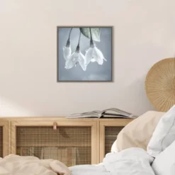 16" X 16" Japanese Snowbell Tree Blossoms By Jaynes Gallery Danita Delimont Framed Canvas Wall Art - Amanti Art -Amanti Art GUEST 406e2668 31e1 4ec7 8b0f 23c70584ea4a