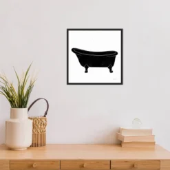 16" X 16" Bathroom Puns I No Words By Becky Thorns Framed Canvas Wall Art Black - Amanti Art 8 16" X 16" Bathroom Puns I No Words By Becky Thorns Framed Canvas Wall Art Black - Amanti Art -Amanti Art GUEST 4137653d e1e9 4af9 968d 2591dae783fc