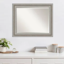 34" X 28" Parlor Framed Wall Mirror Silver - Amanti Art 12 34" X 28" Parlor Framed Wall Mirror Silver - Amanti Art -Amanti Art GUEST 4236a028 6b44 47d8 ba82 ec3866d1ced5