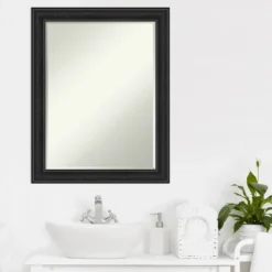 Amanti Art Shipwreck Black Narrow Petite Bevel Bathroom Wall Mirror 28 X 22 In. 14 Amanti Art Shipwreck Black Narrow Petite Bevel Bathroom Wall Mirror 28 X 22 In. -Amanti Art GUEST 42a22e0e cb1d 41ab 9b8a 06e115b92746