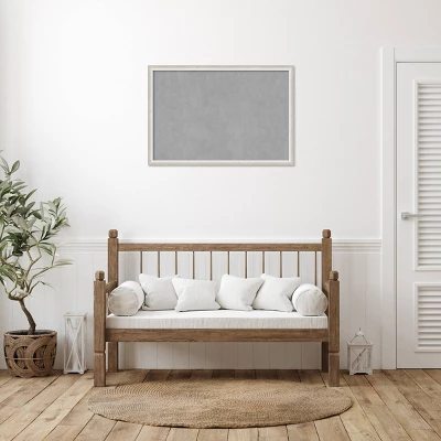 38"x26" Two Tone Framed Magnetic Board Silver - Amanti Art: Real Wood, Wall Mount, Office & Home Decor 7 38"x26" Two Tone Framed Magnetic Board Silver - Amanti Art: Real Wood, Wall Mount, Office & Home Decor - Image 5