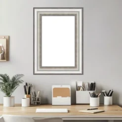 Amanti Art Salon Silver Framed Dry Erase Magnetic Board -Amanti Art GUEST 449a3f53 d17d 49a5 b155 2a3f38bf7fd7