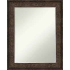 Ridge Petite Bevel Bathroom Wall Mirror -Amanti Art GUEST 45170bff be8d 40b1 ad60 620b038c4790