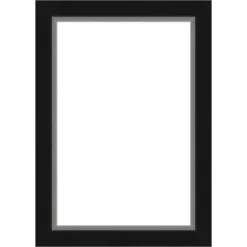 Amanti Art Eva Black Silver Narrow Framed Dry Erase Magnetic Board -Amanti Art GUEST 4604c352 c85e 4a7f 8f25 0f36229ddea4