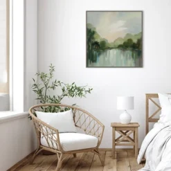 30" X 30" Cool Spring Day By Silvia Vassileva Framed Canvas Wall Art Print - Amanti Art -Amanti Art GUEST 468031f3 7209 4019 9815 0a7a8a72142c