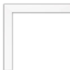 39" X 27" Non-Beveled Cabinet White Narrow Wall Mirror - Amanti Art -Amanti Art GUEST 46b86fd1 f4f0 4f76 9fae 64c87b0bf34f