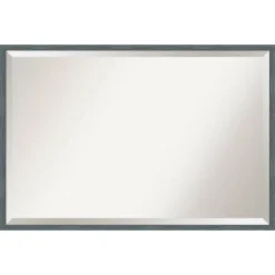 Dixie Rustic Narrow Framed Bathroom Vanity Wall Mirror Blue/Gray - Amanti Art -Amanti Art GUEST 4ab3bb7a 421e 43ca 84e4 54286d867c18