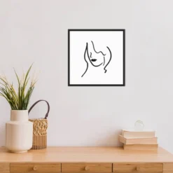 16" X 16" Muser II Woman By Isabelle Z Framed Canvas Wall Art Black - Amanti Art -Amanti Art GUEST 4ba3f45c 4dae 4e96 aaf5 0786741a53c4