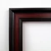 Amanti Art Rubino Cherry Scoop Beveled Wood Framed Wall Mirror