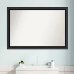 40" X 28" Non-Beveled Nero Wood Bathroom Wall Mirror Black - Amanti Art 15 40" X 28" Non-Beveled Nero Wood Bathroom Wall Mirror Black - Amanti Art -Amanti Art GUEST 4d532300 6d86 46da 955c 15535ff6233c