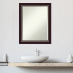 Amanti Art Signore Bronze Petite Bevel Wood Bathroom Wall Mirror 28.25 X 22.25 In. 17 Amanti Art Signore Bronze Petite Bevel Wood Bathroom Wall Mirror 28.25 X 22.25 In. -Amanti Art GUEST 4db7fbe6 ccf1 4d5e 9426 ee63122c5c84