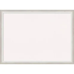 30"x22" Two Tone Wood Frame Cork Board Silver - Amanti Art -Amanti Art GUEST 4f39f835 ed35 4e52 ba06 eb3770c7c94b