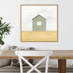 22" X 22" Rural Barn Simplicity II By Courtney Prahl Framed Canvas Wall Art Light Brown - Amanti Art -Amanti Art GUEST 4f8684df e85f 46f1 9dd1 1a4ec9ca4676