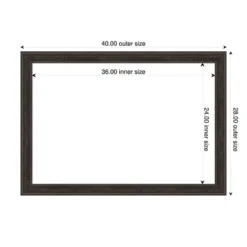 Amanti Art Shipwreck Black Narrow Framed Dry Erase Magnetic Board -Amanti Art GUEST 50611d29 f12e 4990 b9cb 847fcfcabb9c