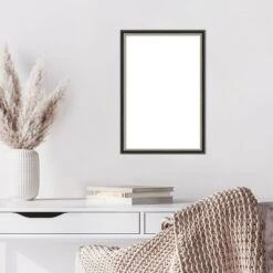 Amanti Art Theo Black Silver Narrow Framed Dry Erase Magnetic Board -Amanti Art GUEST 508e1bfb 2aec 4ee2 b57e 20b6d211df53