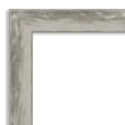33" X 27" Non-Beveled Waveline Silver Narrow Bathroom Wall Mirror - Amanti Art -Amanti Art GUEST 508f9f5b 811c 4ef6 a3f0 8f8ef8085109 2
