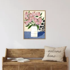 18" X 24" Spring Florals 5 By Marisa Anon Framed Canvas Wall Art - Amanti Art -Amanti Art GUEST 5168f49c 1a02 4a75 84cc 971a4553a526