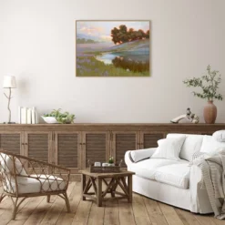 42" X 32" Pastel Lupin By Ed Penniman Framed Canvas Wall Art Print - Amanti Art -Amanti Art GUEST 5197968a d2ab 46e9 bda2 eb564a91520e