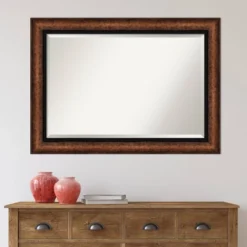 43" X 31" Beveled Vogue Bronze Wall Mirror - Amanti Art -Amanti Art GUEST 519c0889 5bf7 4f7e 9892 27dc18b389f5