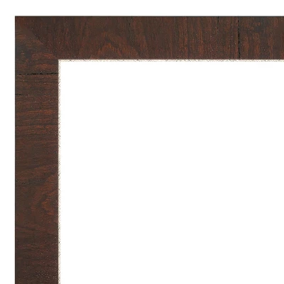 21" X 27" Non-Beveled Wild Wood Brown Narrow Bathroom Wall Mirror - Amanti Art 4 21" X 27" Non-Beveled Wild Wood Brown Narrow Bathroom Wall Mirror - Amanti Art - Image 2