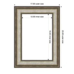 Amanti Art Mezzanine Antique Silver Framed Dry Erase Magnetic Board -Amanti Art GUEST 52ae5871 165c 47eb b3c8 fa5f5c427700