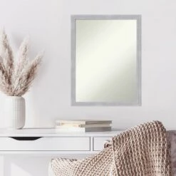20" X 26" Non-Beveled Grace Brushed Nickel Narrow Wall Mirror - Amanti Art 13 20" X 26" Non-Beveled Grace Brushed Nickel Narrow Wall Mirror - Amanti Art -Amanti Art GUEST 52d1b6e8 bf88 4bf7 b1e9 cb7c593c3bae