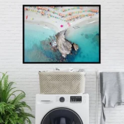 41" X 31" Oyster Rock By Rachel Dowd Framed Wall Art Print Black - Amanti Art -Amanti Art GUEST 52fdfa0d a94f 4082 aa79 4523a6644c0a