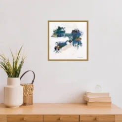 16" X 16" Outpouring By Suzanne McCourt Framed Canvas Wall Art Gold - Amanti Art -Amanti Art GUEST 532f3bf3 8eb4 45e3 a184 e45bd596c049