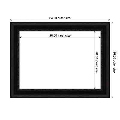 Amanti Art Parlor Black Framed Magnetic Dry Erase Board 5 Amanti Art Parlor Black Framed Magnetic Dry Erase Board - Image 3
