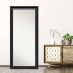 30" X 66" Non-Beveled Grand Black Full Length Floor Leaner Mirror - Amanti Art 15 30" X 66" Non-Beveled Grand Black Full Length Floor Leaner Mirror - Amanti Art -Amanti Art GUEST 5533a509 b53e 44aa 8dfa 58069230be82