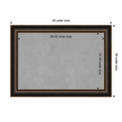 42"x30" Villa Framed Magnetic Board Oil Rubbed Bronze - Amanti Art: Wall Mount, Metal, Home & Office Decor -Amanti Art GUEST 57e1eafe b2ec 44fa 94b3 bb5c33a3c6f1