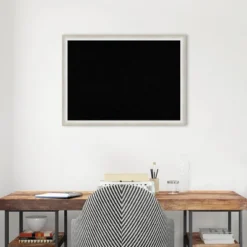 30"x22" Two Tone Wood Frame Cork Board Silver - Amanti Art -Amanti Art GUEST 57e31cc7 209e 4e10 b0d2 547f865cf931