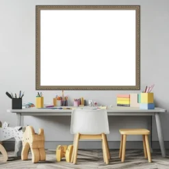 Amanti Art Parisian Silver Framed Dry Erase Magnetic Board -Amanti Art GUEST 5869baa9 54f0 4386 83b0 00a2779295a3