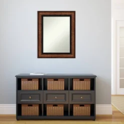 25" X 31" Non-Beveled Vogue Bronze Bathroom Wall Mirror - Amanti Art -Amanti Art GUEST 58fc7b30 bbfc 4491 9ec3 73390ccb7605