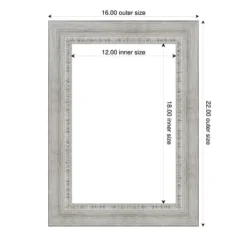 Amanti Art Rustic White Wash Framed Dry Erase Magnetic Board -Amanti Art GUEST 5917f799 f0cf 4322 8265 6768d6703023