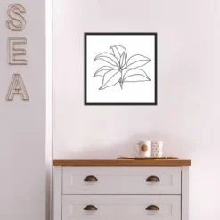 16" X 16" Foliage Contour III By Annie Warren Framed Canvas Wall Art - Amanti Art -Amanti Art GUEST 5a134575 892d 44b2 a24f 6a7763247757