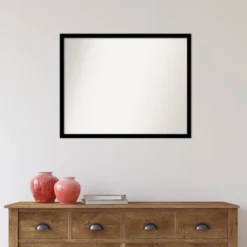 30" X 24" Non-Beveled Jet Black Wall Mirror - Amanti Art 15 30" X 24" Non-Beveled Jet Black Wall Mirror - Amanti Art -Amanti Art GUEST 5af58bcf ae0a 4d92 87c1 059ec46f072f