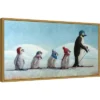 26" X 14" Ski School Penguins By Lucia Heffernan Framed Canvas Wall Art - Amanti Art -Amanti Art GUEST 5b379350 eecd 4b8c 9acb 455cbe1b3cbc